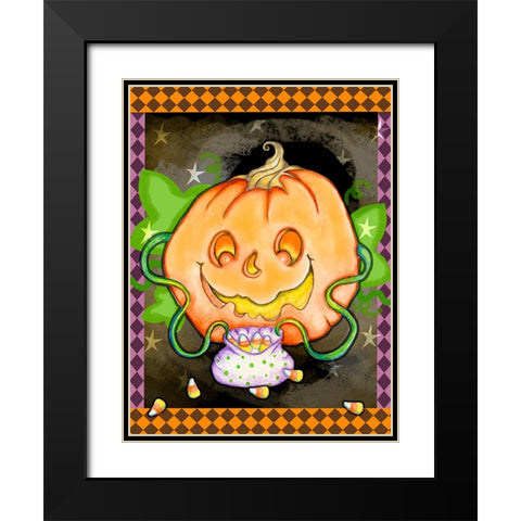 Treats 2 Black Modern Wood Framed Art Print with Double Matting by Wade, Valarie