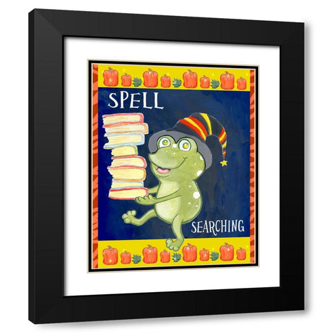 Spell Searching Black Modern Wood Framed Art Print with Double Matting by Wade, Valarie