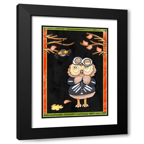 I Spy a Spider Black Modern Wood Framed Art Print with Double Matting by Wade, Valarie