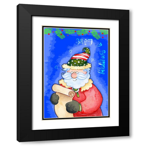 Making A List Black Modern Wood Framed Art Print with Double Matting by Wade, Valarie