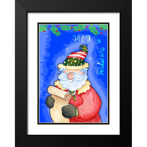 Making A List Black Modern Wood Framed Art Print with Double Matting by Wade, Valarie