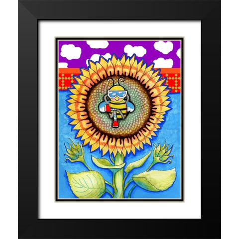 Beeutiful Day Black Modern Wood Framed Art Print with Double Matting by Wade, Valarie