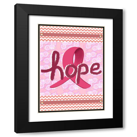 Garden of Hope Black Modern Wood Framed Art Print with Double Matting by Wade, Valarie