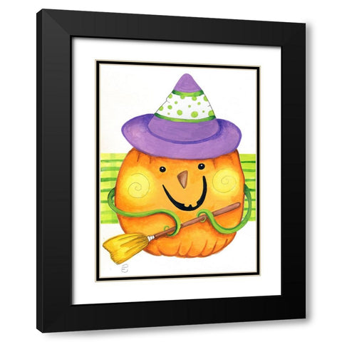 Grab Your Broom Black Modern Wood Framed Art Print with Double Matting by Wade, Valarie