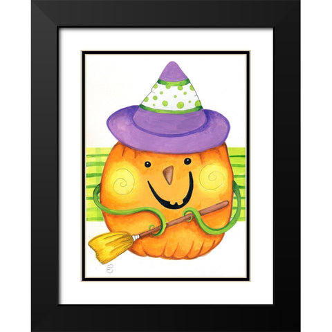 Grab Your Broom Black Modern Wood Framed Art Print with Double Matting by Wade, Valarie