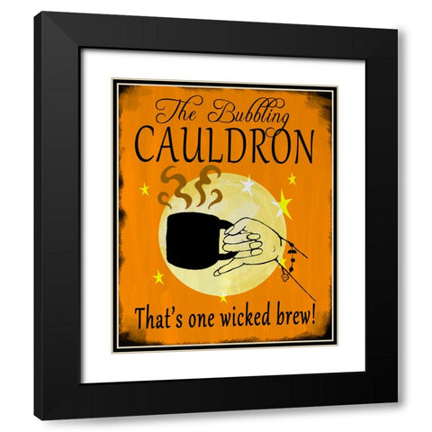 The Bubbling Cauldron Black Modern Wood Framed Art Print with Double Matting by Wade, Valarie