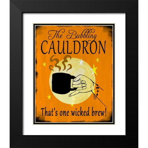The Bubbling Cauldron Black Modern Wood Framed Art Print with Double Matting by Wade, Valarie