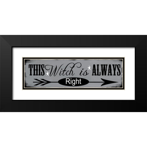 This Witch Is Black Modern Wood Framed Art Print with Double Matting by Wade, Valarie