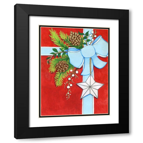 Barnstar Gift Black Modern Wood Framed Art Print with Double Matting by Wade, Valarie
