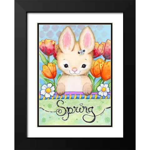 Sweet Spring Black Modern Wood Framed Art Print with Double Matting by Wade, Valarie