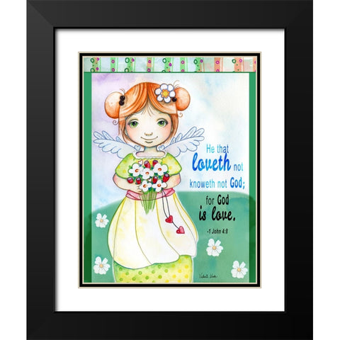 He That Loveth Not Black Modern Wood Framed Art Print with Double Matting by Wade, Valarie