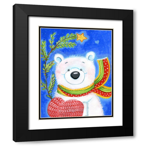 Tiny Tree Black Modern Wood Framed Art Print with Double Matting by Wade, Valarie