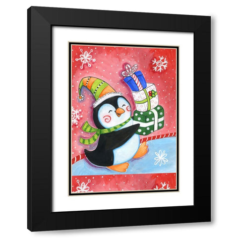 Share Joy Black Modern Wood Framed Art Print with Double Matting by Wade, Valarie