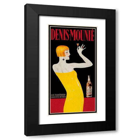 Denis Mounie Black Modern Wood Framed Art Print with Double Matting by Vintage Apple Collection
