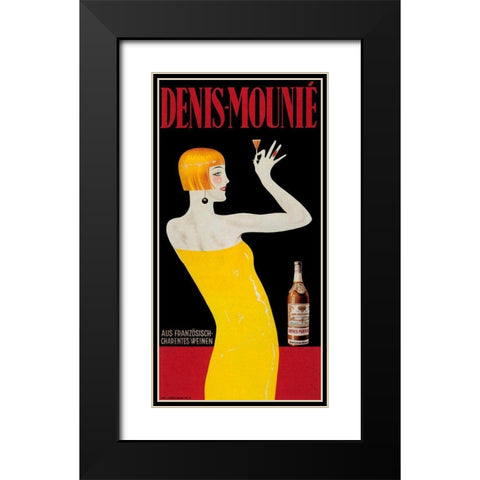 Denis Mounie Black Modern Wood Framed Art Print with Double Matting by Vintage Apple Collection