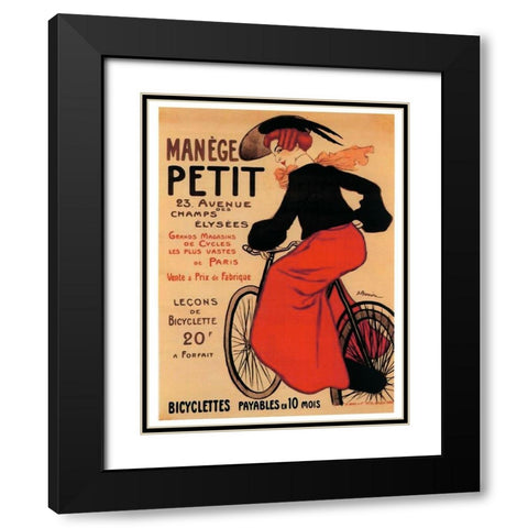 Manege Petit Black Modern Wood Framed Art Print with Double Matting by Vintage Apple Collection