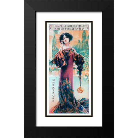 Roeder Poster Black Modern Wood Framed Art Print with Double Matting by Vintage Apple Collection