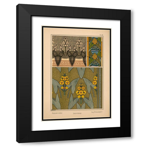 Plate 26 - Arrow-Head Black Modern Wood Framed Art Print with Double Matting by Vintage Apple Collection