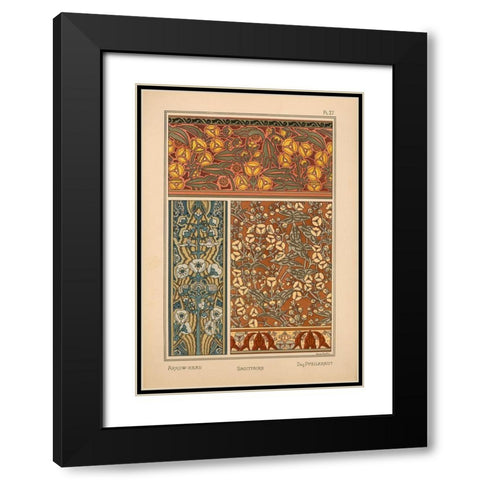 Plate 27 - Arrow-Head Black Modern Wood Framed Art Print with Double Matting by Vintage Apple Collection