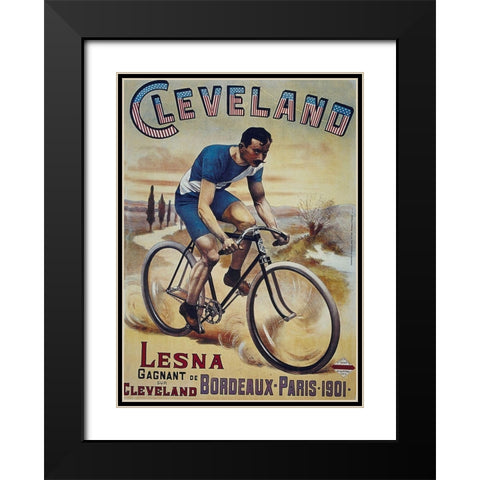 Bike 22 Black Modern Wood Framed Art Print with Double Matting by Vintage Apple Collection