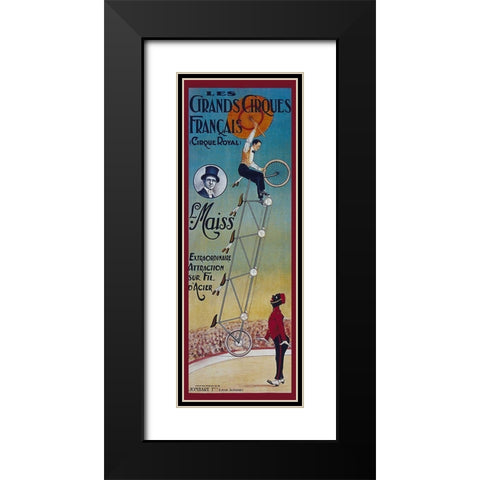 Bike 29 Black Modern Wood Framed Art Print with Double Matting by Vintage Apple Collection