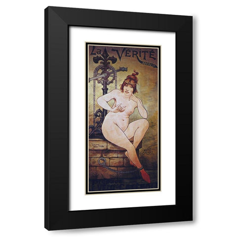Bike 48 Black Modern Wood Framed Art Print with Double Matting by Vintage Apple Collection