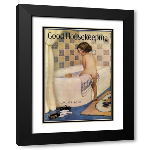 Good Housekeeping I Black Modern Wood Framed Art Print with Double Matting by Vintage Apple Collection