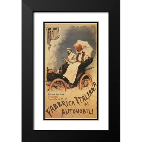 Fiat1899 Black Modern Wood Framed Art Print with Double Matting by Vintage Apple Collection