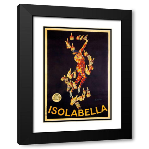 isolabella Black Modern Wood Framed Art Print with Double Matting by Vintage Apple Collection