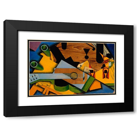 Juan Gris - Still Life With A Guitar Black Modern Wood Framed Art Print with Double Matting by Vintage Apple Collection