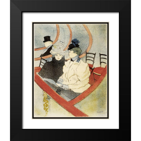 Lautrec - The Grand Lounge Black Modern Wood Framed Art Print with Double Matting by Vintage Apple Collection