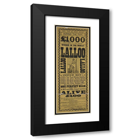 Lalloo Black Modern Wood Framed Art Print with Double Matting by Vintage Apple Collection