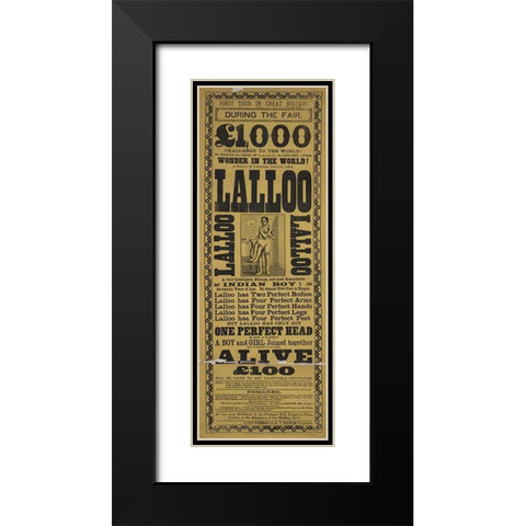Lalloo Black Modern Wood Framed Art Print with Double Matting by Vintage Apple Collection