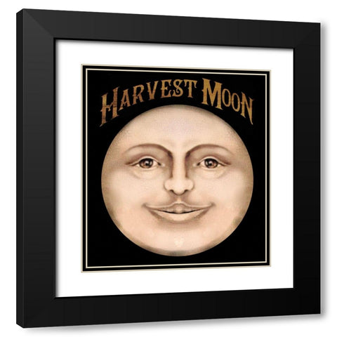 The Harvest Moon.tif Black Modern Wood Framed Art Print with Double Matting by Vintage Apple Collection