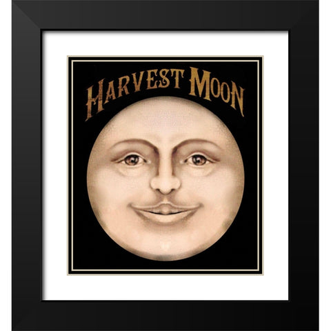 The Harvest Moon.tif Black Modern Wood Framed Art Print with Double Matting by Vintage Apple Collection
