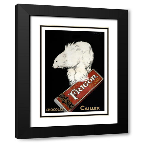 Chocolat Cailler Black Modern Wood Framed Art Print with Double Matting by Vintage Apple Collection