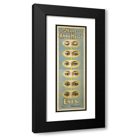 Eyes Anna Held Black Modern Wood Framed Art Print with Double Matting by Vintage Apple Collection