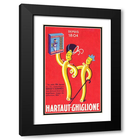 Italian Pasta Black Modern Wood Framed Art Print with Double Matting by Vintage Apple Collection