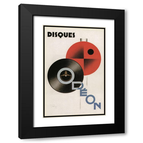 Odeon Black Modern Wood Framed Art Print with Double Matting by Vintage Apple Collection
