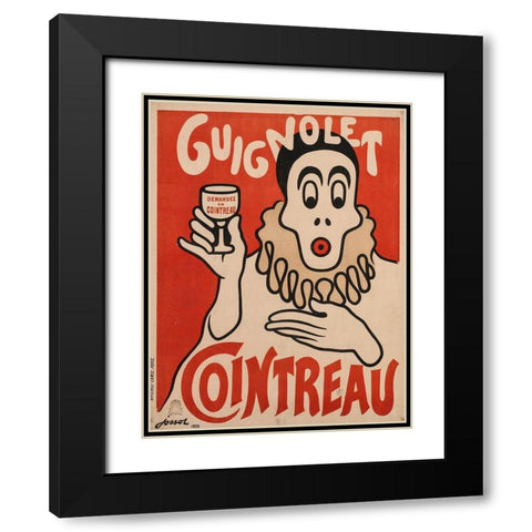 Demand Cointreau Black Modern Wood Framed Art Print with Double Matting by Vintage Apple Collection