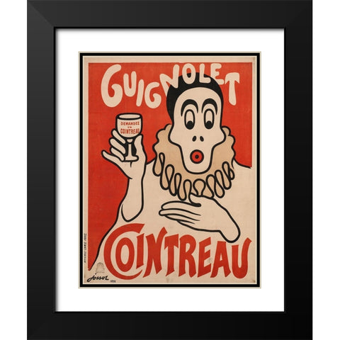 Demand Cointreau Black Modern Wood Framed Art Print with Double Matting by Vintage Apple Collection