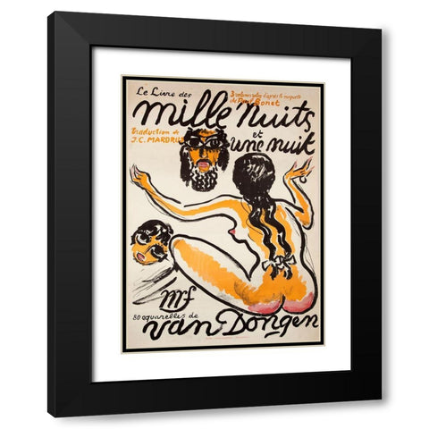 Van Dongen 1919 Black Modern Wood Framed Art Print with Double Matting by Vintage Apple Collection