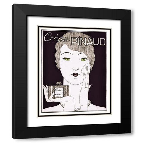 Pinaud Black Modern Wood Framed Art Print with Double Matting by Vintage Apple Collection