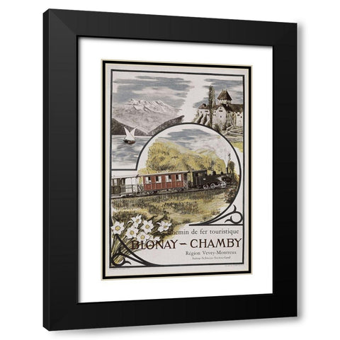 blonay_chamby Black Modern Wood Framed Art Print with Double Matting by Vintage Apple Collection