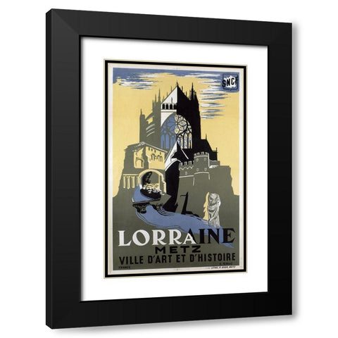 lorraine_metz Black Modern Wood Framed Art Print with Double Matting by Vintage Apple Collection