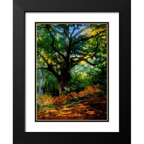 bodmer oak fountainbleau forest Black Modern Wood Framed Art Print with Double Matting by Vintage Apple Collection