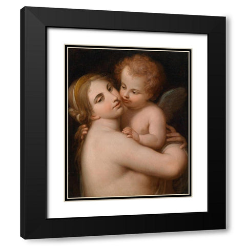 cipriani_venus_and_cupid Black Modern Wood Framed Art Print with Double Matting by Vintage Apple Collection