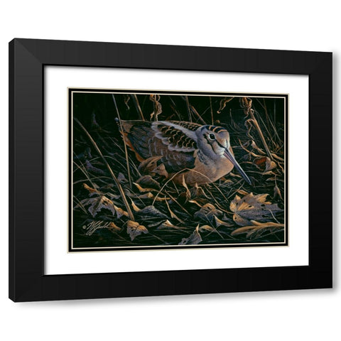 Timberdoodle Black Modern Wood Framed Art Print with Double Matting by Goebel, Wilhelm