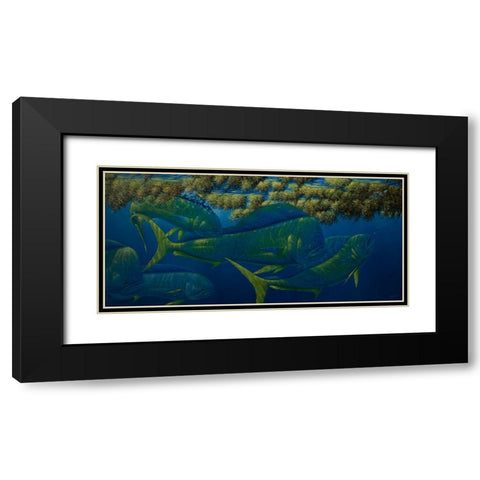 Opalescence Black Modern Wood Framed Art Print with Double Matting by Goebel, Wilhelm