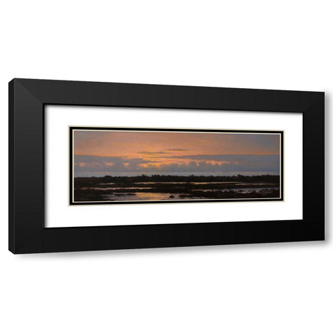Assateague Sunset 2 Black Modern Wood Framed Art Print with Double Matting by Goebel, Wilhelm